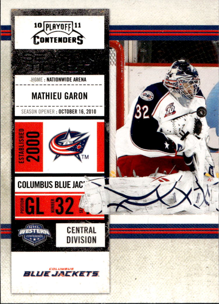 MATHIEU GARON 10-11 Panini Playoff Contenders