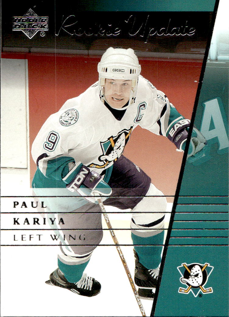 PAUL KARIYA 02-03 UD Rookie Update