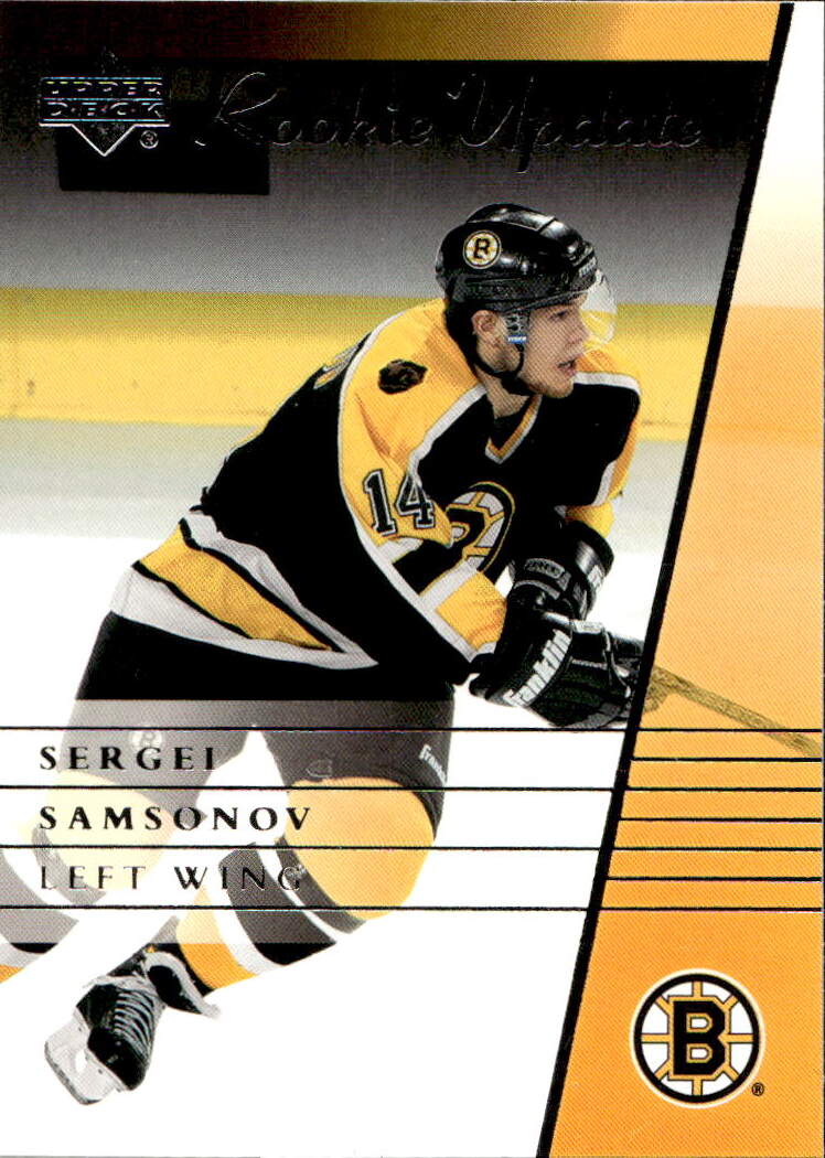 SERGEI SAMSONOV 02-03 UD Rookie Update