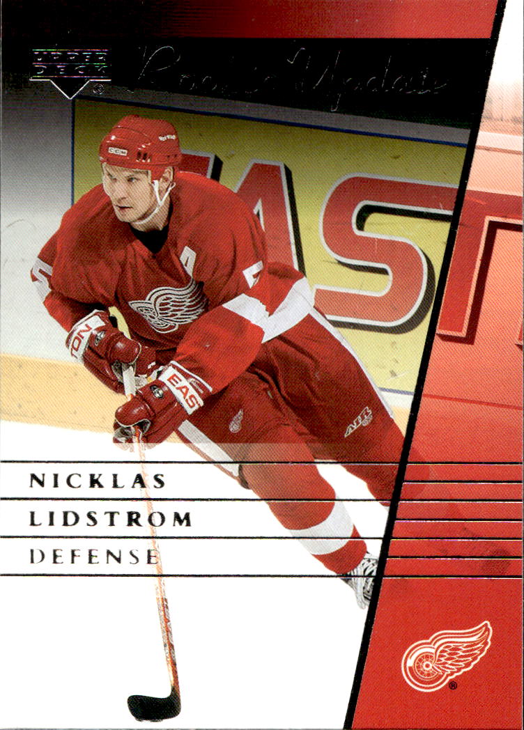 NICKLAS LIDSTROM 02-03 UD Rookie Update