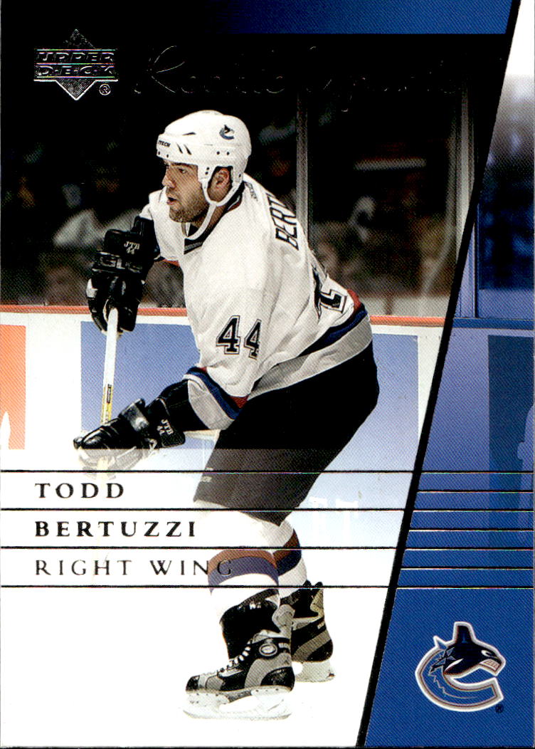 TODD BERTUZZI 02-03 UD Rookie Update