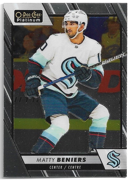 MATTY BENIERS 23-24 UD O-Pee-Chee OPC Platinum