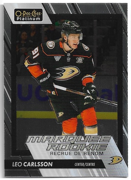 Marquee Rookie LEO CARLSSON 23-24 UD O-Pee-Chee OPC Platinum