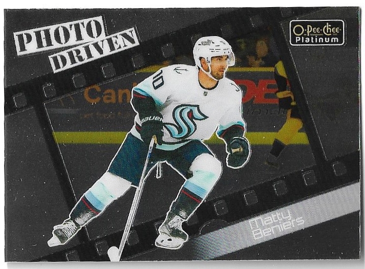 Photo Driven MATTY BENIERS 23-24 UD O-Pee-Chee OPC Platinum