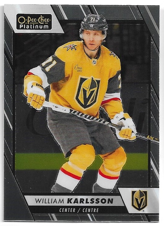 WILLIAM KARLSSON 23-24 UD O-Pee-Chee OPC Platinum