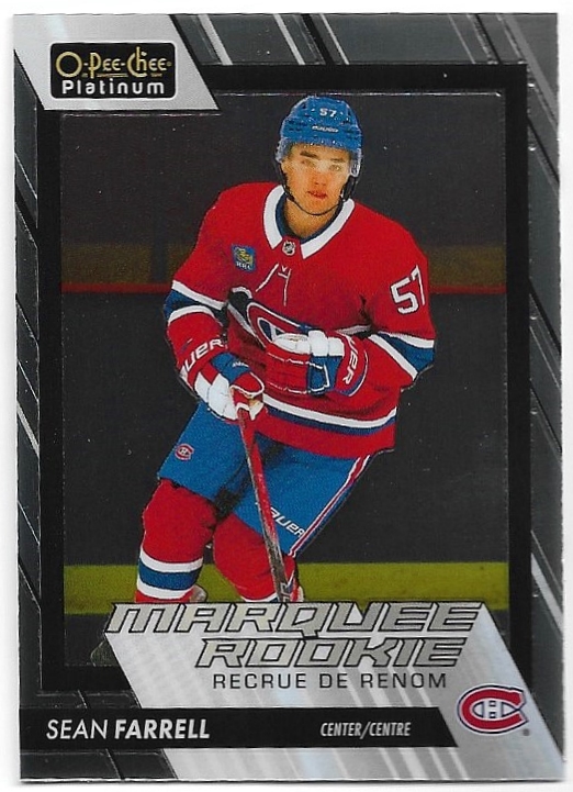 Marquee Rookie SEAN FARRELL 23-24 UD O-Pee-Chee OPC Platinum