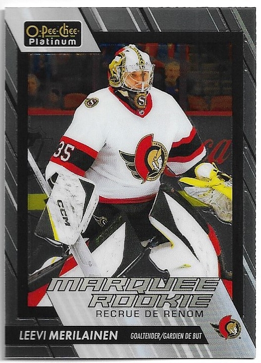 Marquee Rookie LEEVI MERILAINEN 23-24 UD O-Pee-Chee OPC Platinum