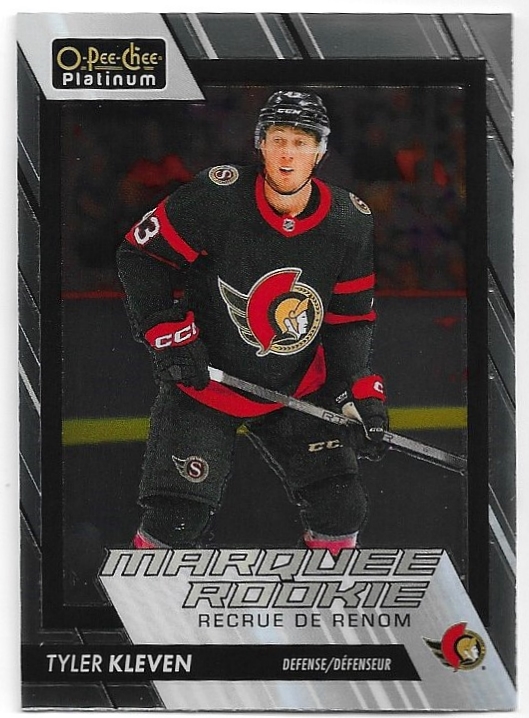 Marquee Rookie TYLER KLEVEN 23-24 UD O-Pee-Chee OPC Platinum