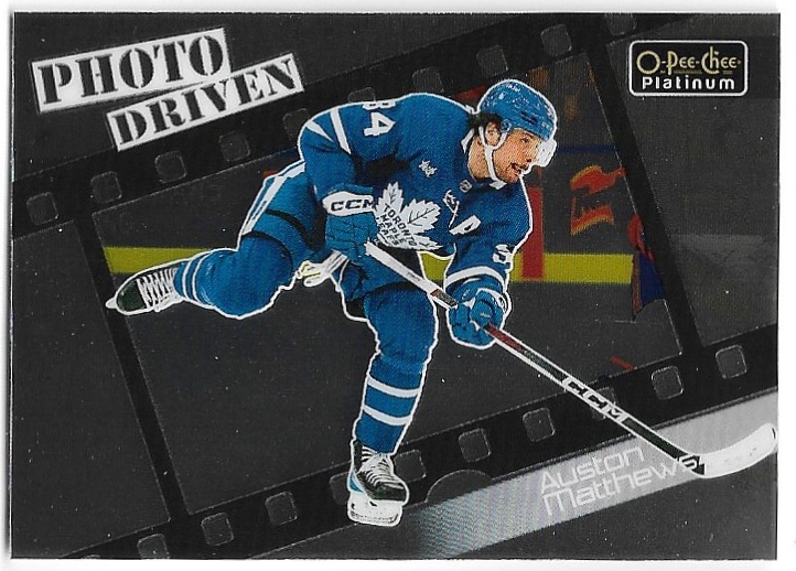 Photo Driven AUSTON MATTHEWS 23-24 UD O-Pee-Chee OPC Platinum