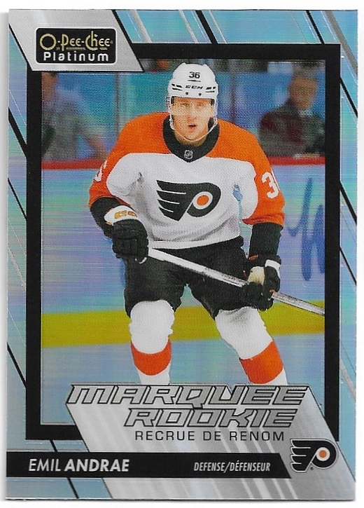 Rainbow Marquee Rookie EMIL ANDRAE 23-24 UD O-Pee-Chee OPC Platinum