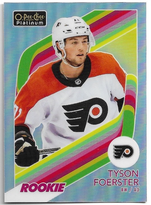 Rainbow Retro Rookie TYSON FOERSTER 23-24 UD O-Pee-Chee OPC Platinum