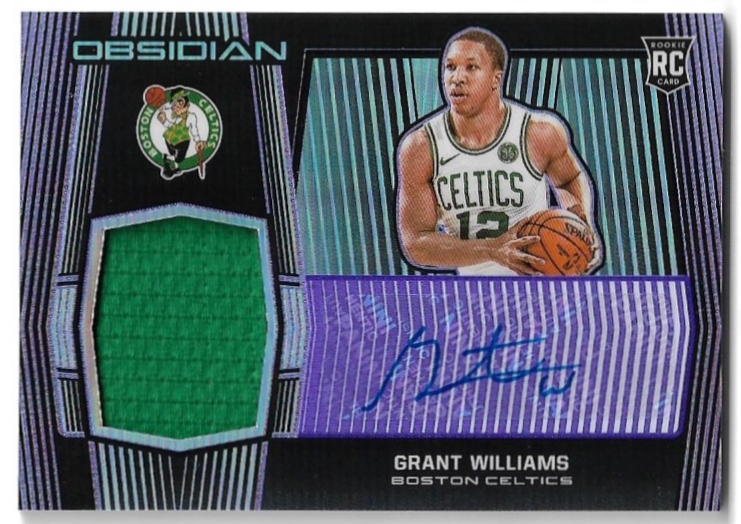 Auto Jersey Rookie Purple Electric Etch GRANT WILLIAMS 19-20 Panini Obsidian Basketball /75
