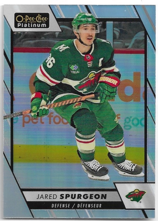Rainbow JARED SPURGEON 23-24 UD O-Pee-Chee OPC Platinum
