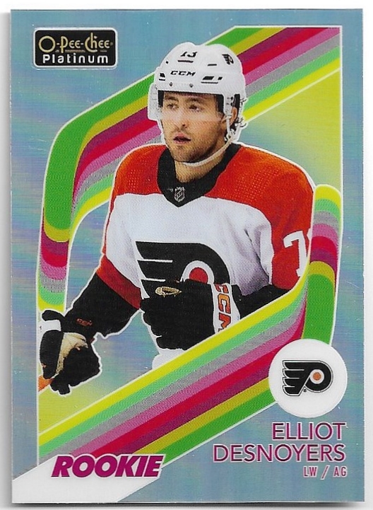 Rainbow Retro Rookie ELLIOT DESNOYERS 23-24 UD O-Pee-Chee OPC Platinum