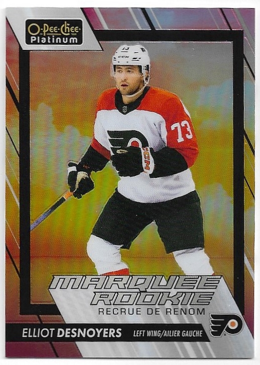 Sunset Marquee Rookie ELLIOT DESNOYERS 23-24 UD O-Pee-Chee OPC Platinum