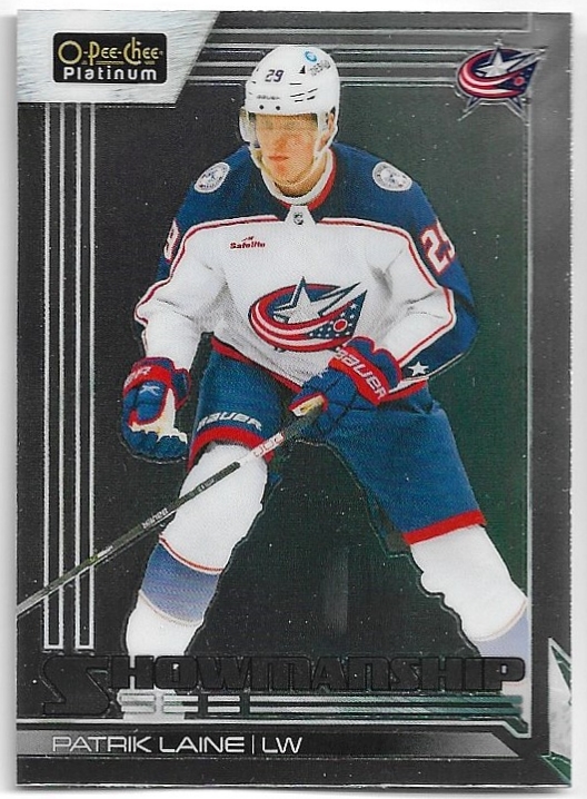 Showmanship PATRIK LAINE 23-24 UD O-Pee-Chee OPC Platinum