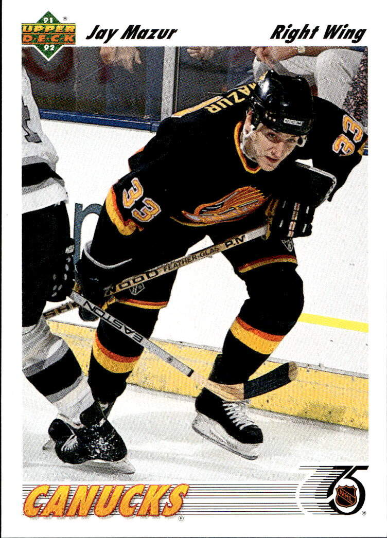 JAY MAZUR 91-92 Upper Deck