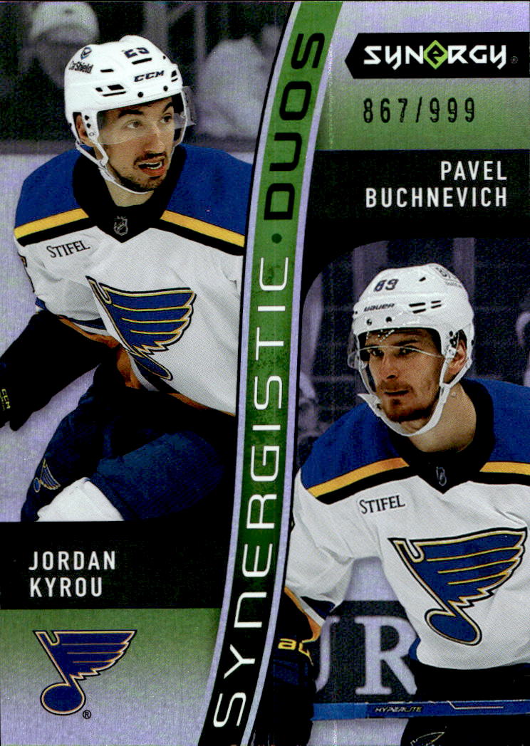 Rookie Synergistic Duos JORDAN KYROU/PAVEL BUCHNEVICH 23-24 UD Synergy /999