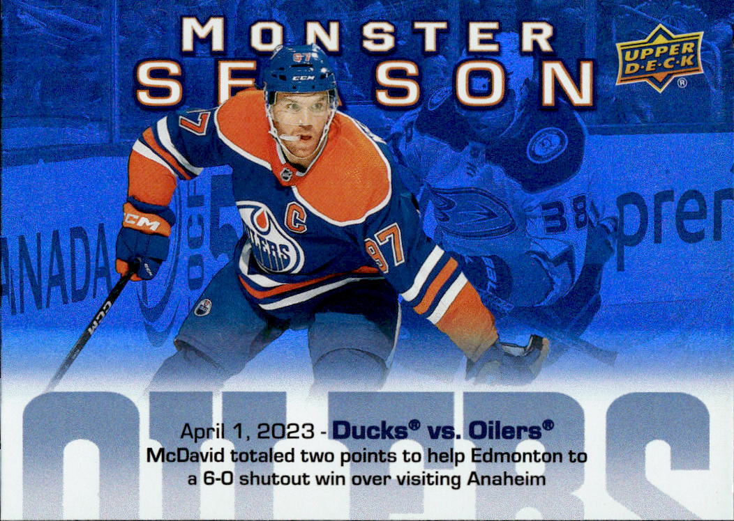 Monster Season CONNOR MCDAVID 23-24 UD Series 2