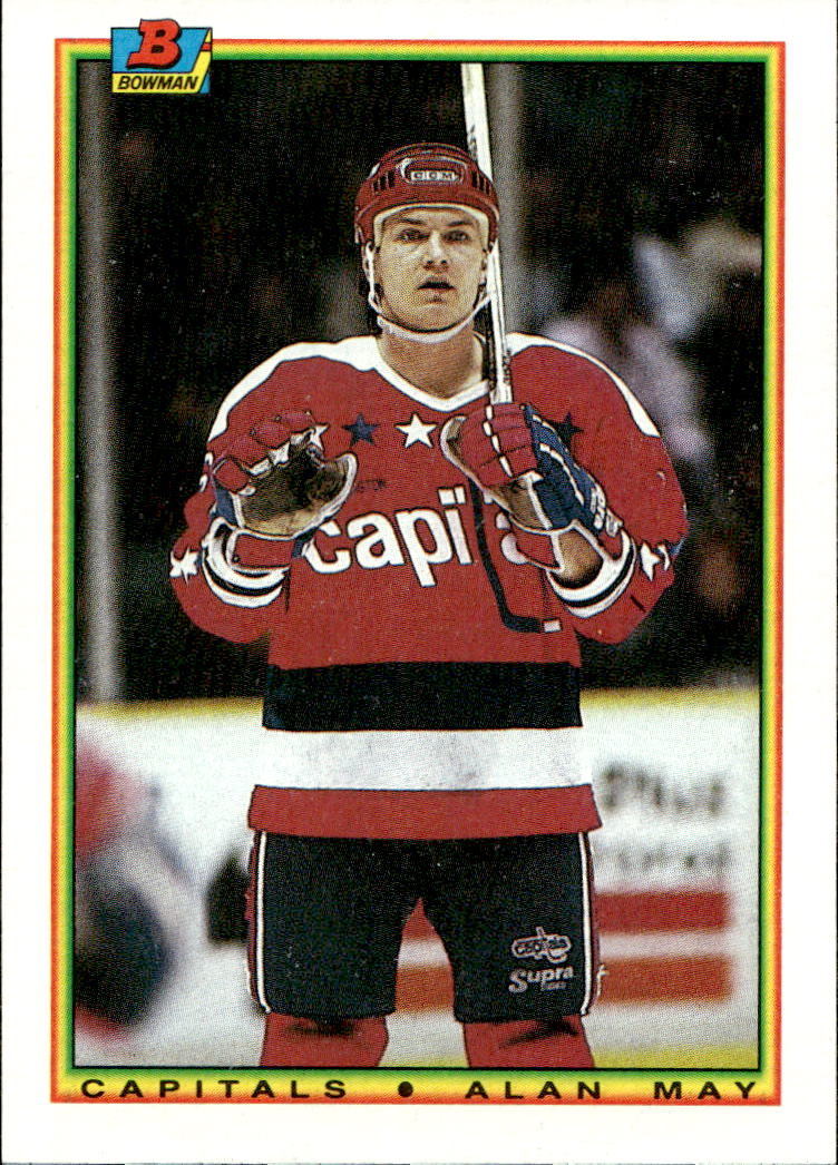ALAN MAY 90-91 Topps Bowman