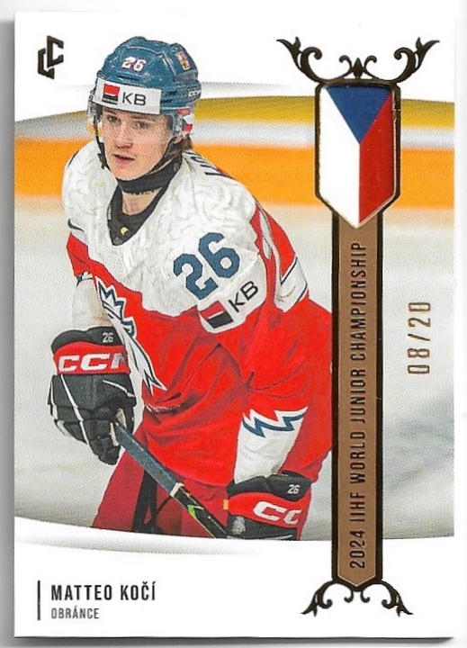 Gold MATTEO KOČÍ 23-24 Legendary Cards Expectations Road to Prague /20