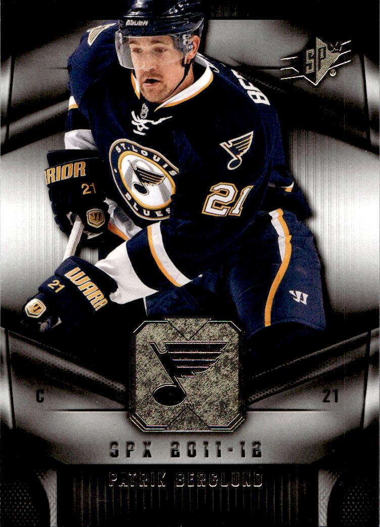 PATRIK BERGLUND 11-12 UD SPx Hockey