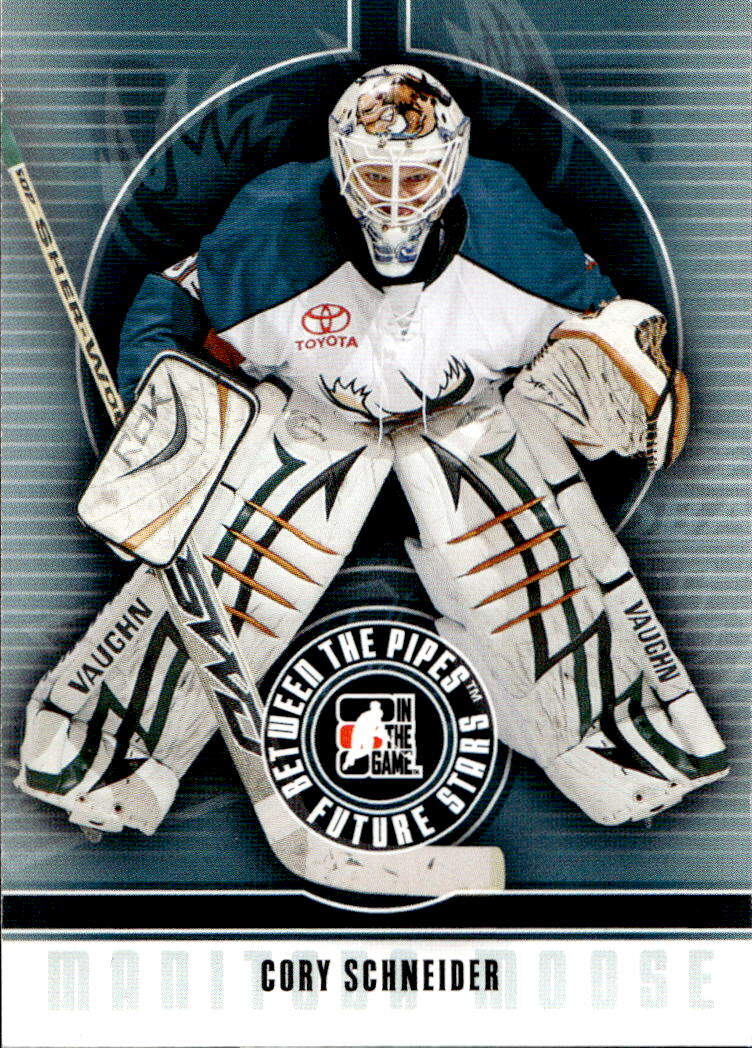CORY SCHNEIDER 08-09 In the Game Between the Pipes