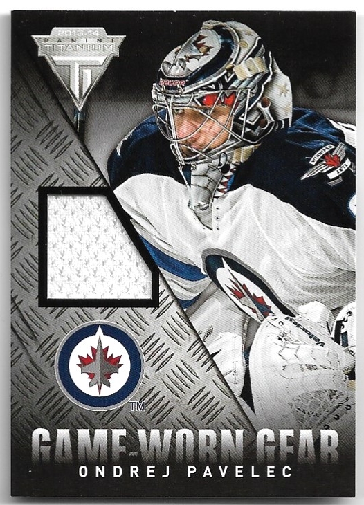 Jersey Game-Worn Gear ONDŘEJ PAVELEC 13-14 Panini Titanium Hockey