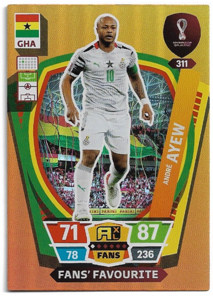 Fans' Favourite ANDRÉ AYEW Panini Adrenalyn XL World Cup 2022
