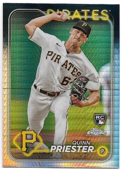 Rookie Prism Refractor QUINN PRIESTER Topps Chrome Baseball