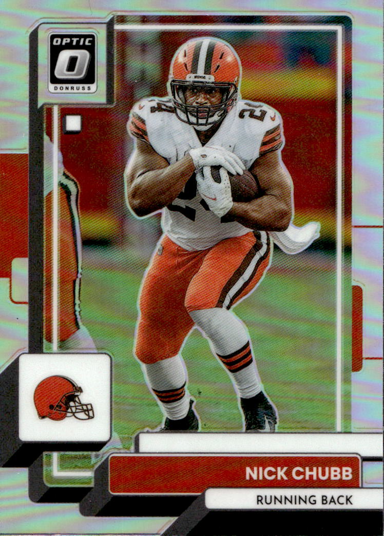 Holo Prizm NICK CHUBB 2022 Panini Donruss Optic Football