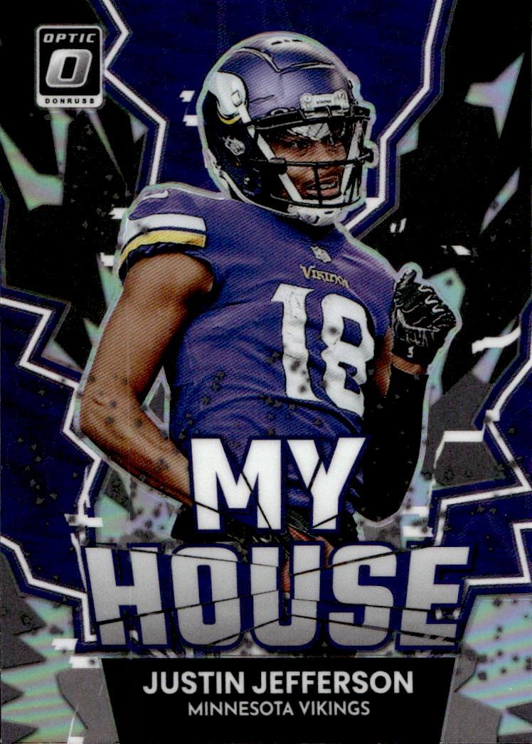 Holo Prizm My House JUSTIN JEFFERSON 2022 Panini Donruss Optic Football
