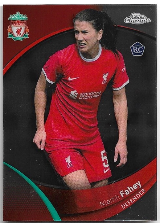Rookie NIAMH FAHEY 23-24 Topps Chrome Liverpool