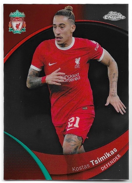 KOSTAS TSIMIKAS 23-24 Topps Chrome Liverpool