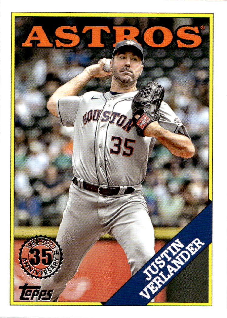 1988 Topps JUSTIN VERLANDER 2023 Topps Series 1 Baseball