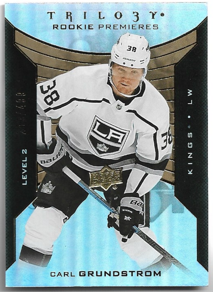 Rookie Premiere CARL GRUNDSTROM 19-20 UD Trilogy /499