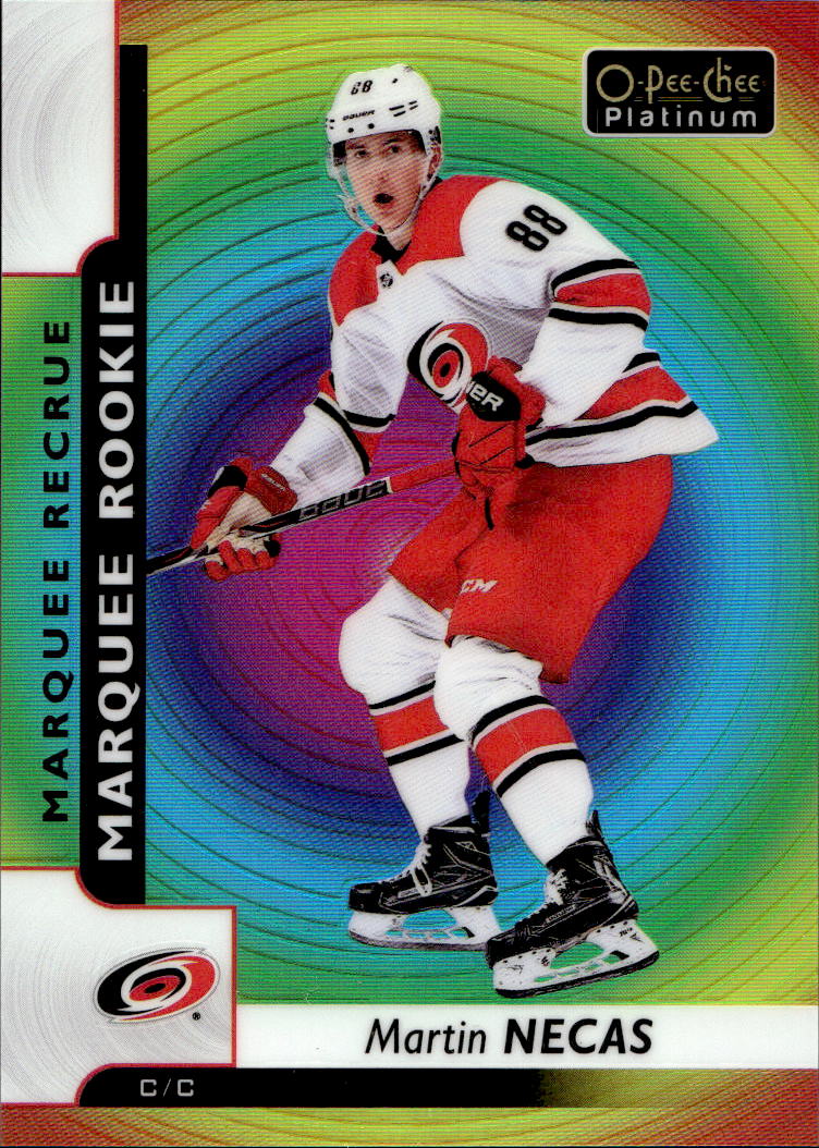 Rainbow Color Wheel Marquee Rookie MARTIN NEČAS 17-18 UD O-Pee-Chee Platinum