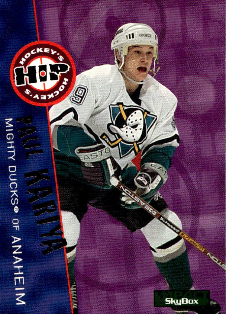 Hockey's Hip PAUL KARIYA 95-96 Skybox Impact