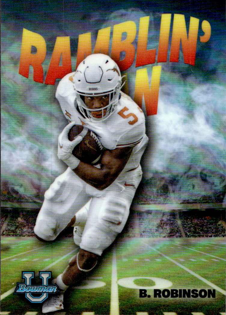 Ramblin' Man BIJAN ROBINSON 2022 Topps Bowman University Chrome