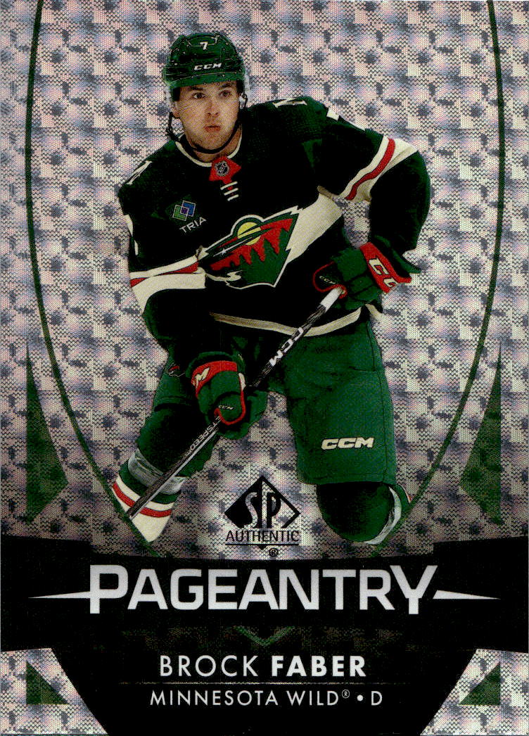 Rookie Pageantry BROCK FABER 23-24 UD SP Authentic