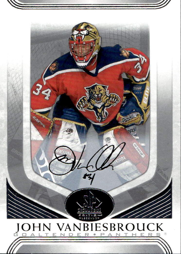 Silver Script JOHN VANBIESBROUCK 20-21 UD SP Signature Legends