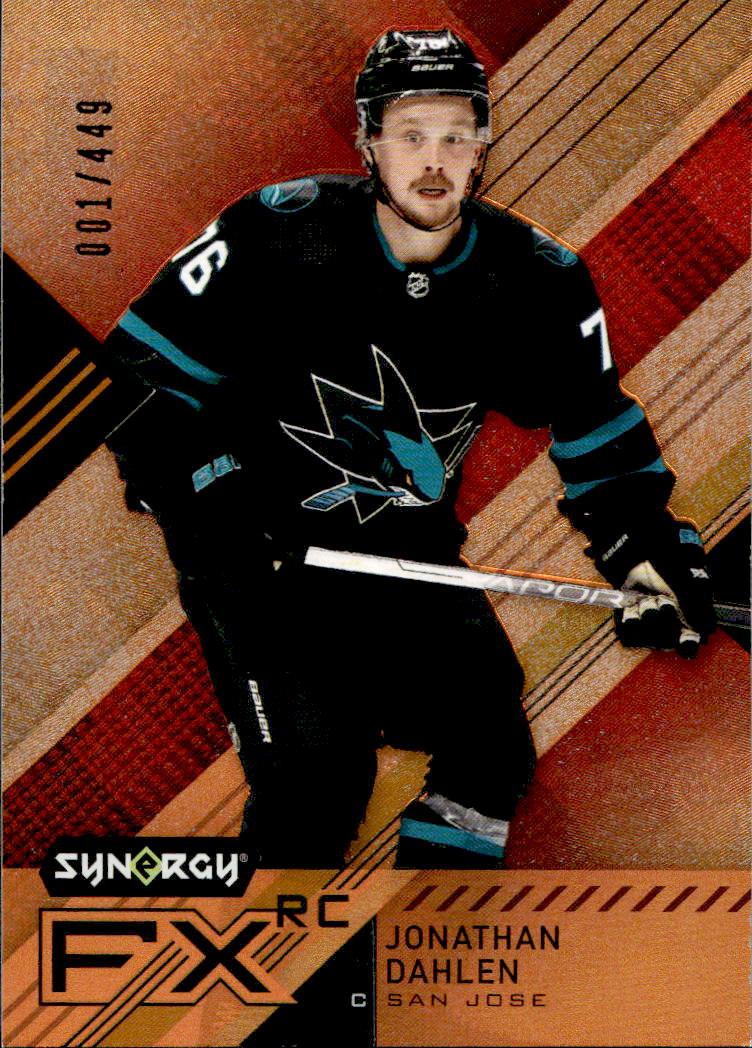 Rookie Orange FX JONATHAN DAHLEN 21-22 UD Synergy /449