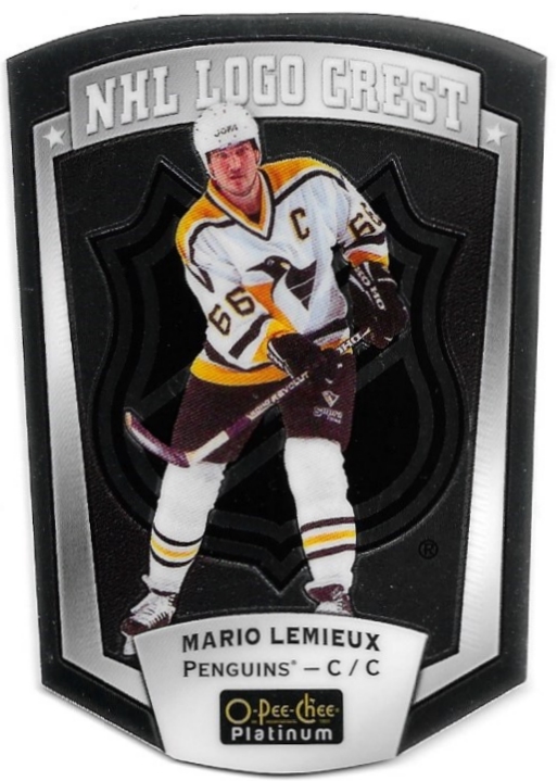 NHL Logo Crest MARIO LEMIEUX 16-17 UD O-Pee-Chee OPC Platinum