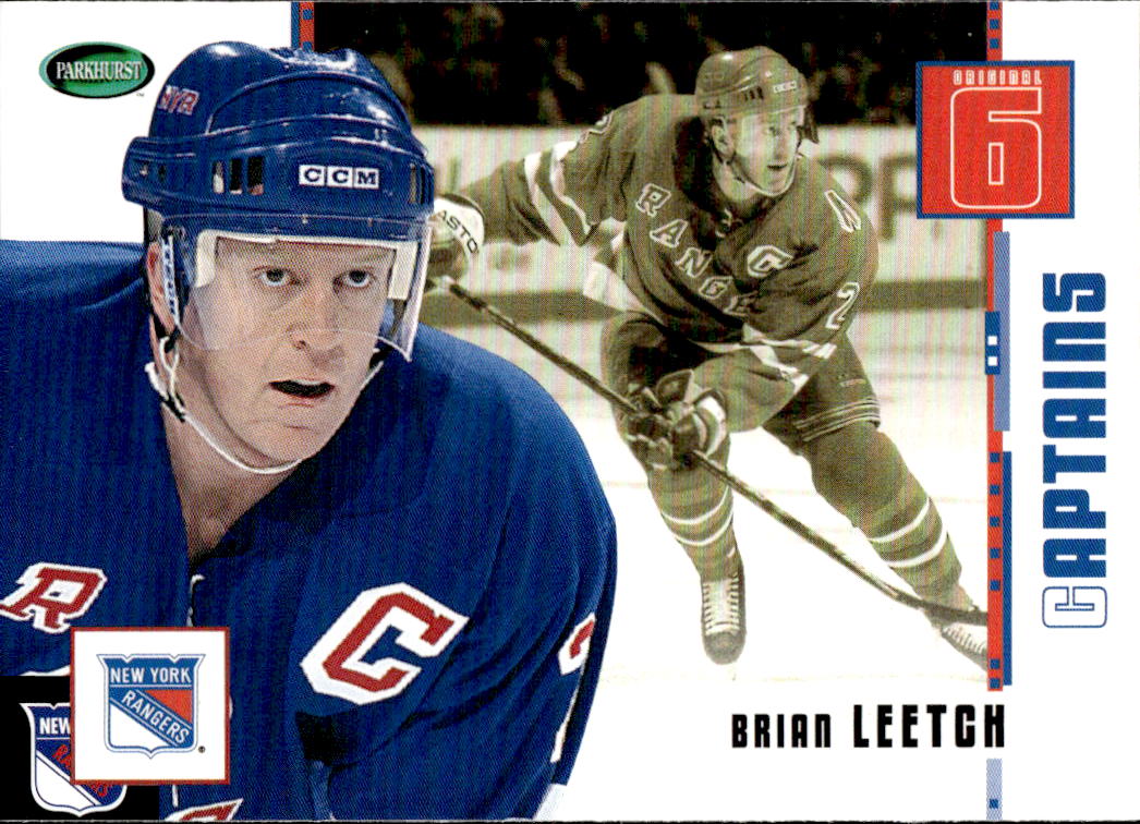 Captains BRIAN LEETCH 03-04 Parkhurst Original Six New York Rangers