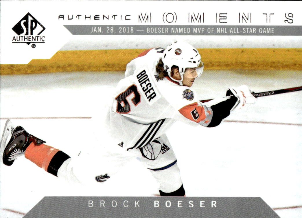 Authentic Moments BROCK BOESER 18-19 UD SP Authentic
