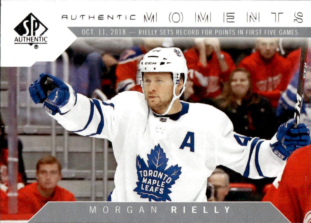 Authentic Moments MORGAN RIELLY 18-19 UD SP Authentic