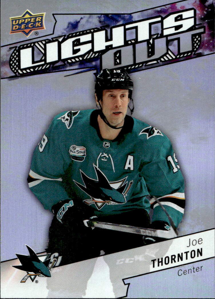 Lights Out JOE THORNTON 18-19 UD Overtime Hockey
