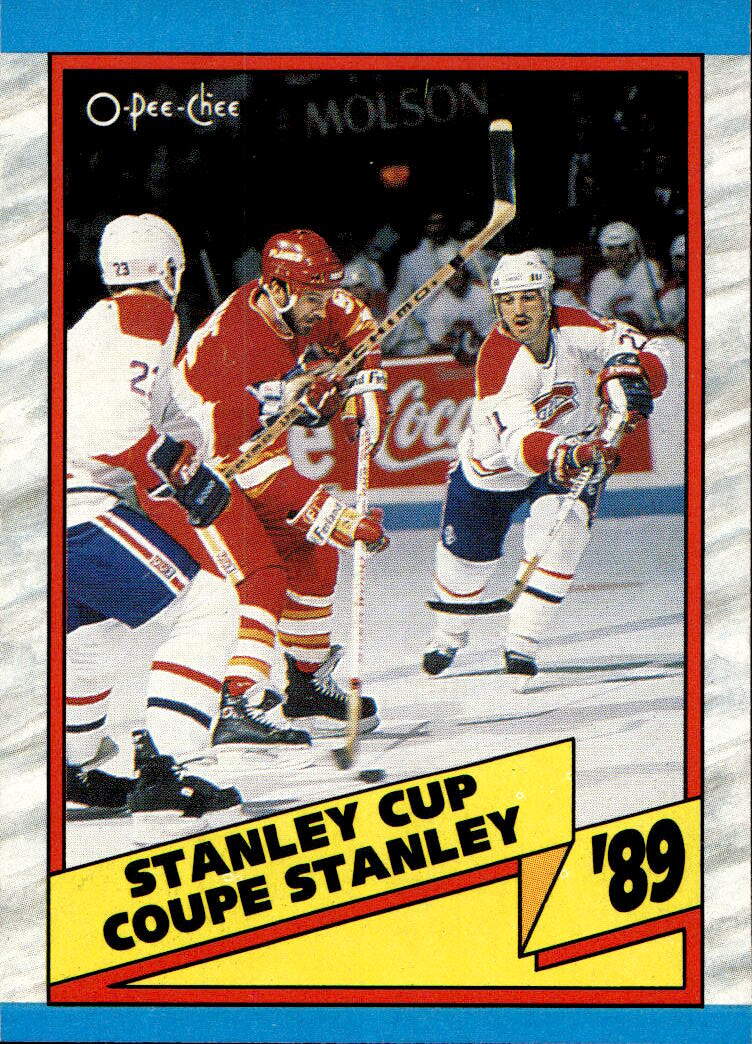 Stanley Cup Clinch 89 CALGARY FLAMES 89-90 O-Pee-Chee