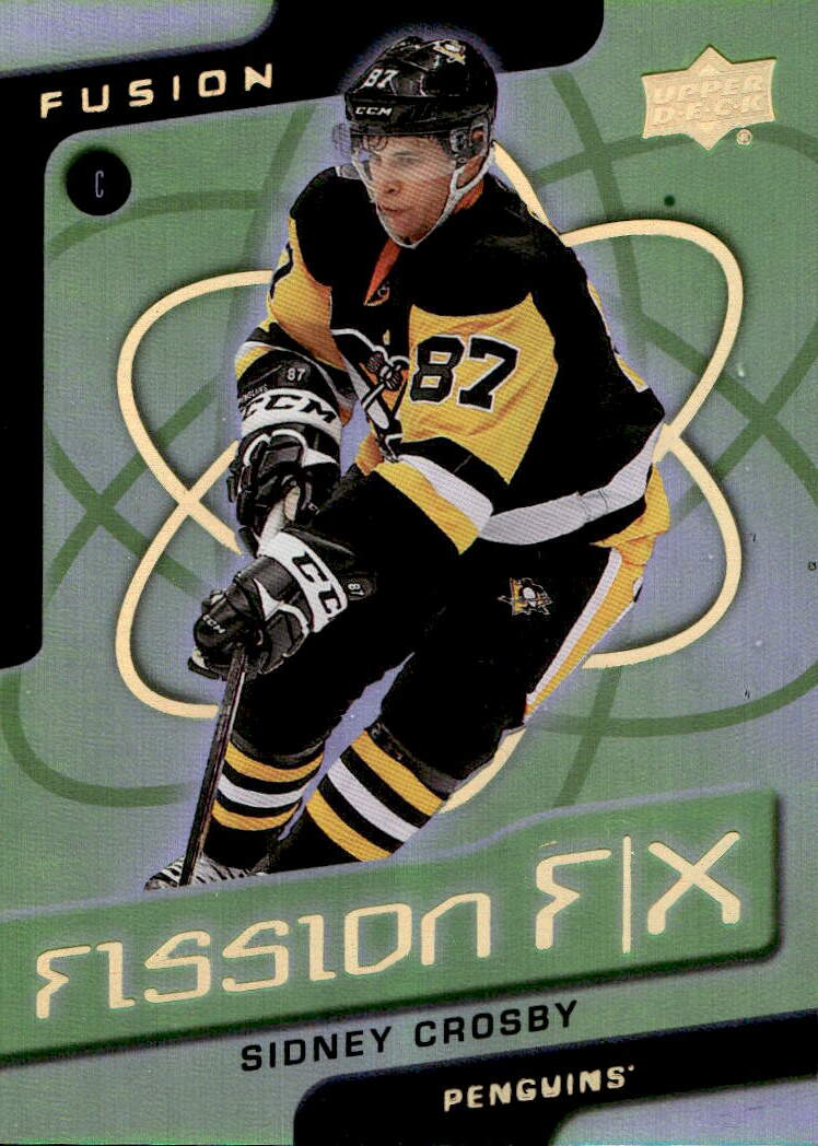 Green Fission F/X Achievements SIDNEY CROSBY 15-16 UD Fusion