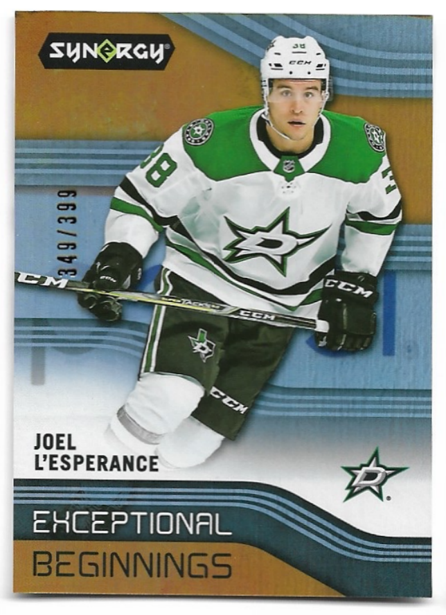 Exceptional Beginnings Orange JOEL L'ESPERANCE 19-20 UD Synergy /399
